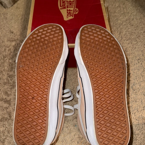 Vans Women's High-Top Sneakers - Light Pink(cream) and White - Picture 6 of 9